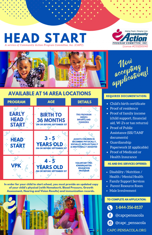 Early Head Start and Head Start Information Community Action Program